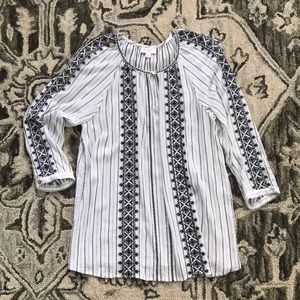 J. Jill Embroidered Blouse